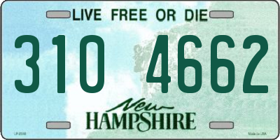 NH license plate 3104662
