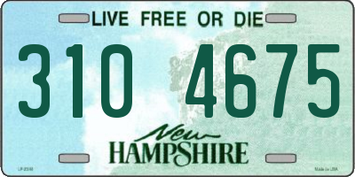 NH license plate 3104675
