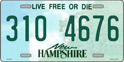 NH license plate 3104676