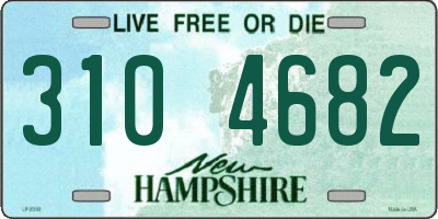 NH license plate 3104682