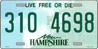 NH license plate 3104698