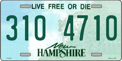 NH license plate 3104710