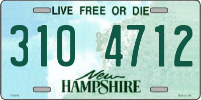 NH license plate 3104712