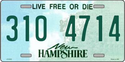 NH license plate 3104714