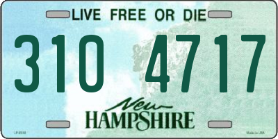 NH license plate 3104717