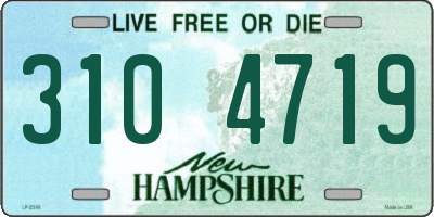 NH license plate 3104719