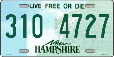 NH license plate 3104727