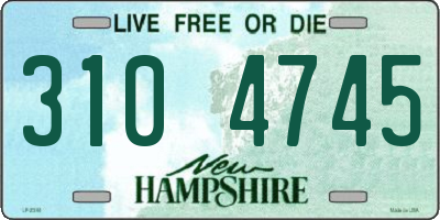 NH license plate 3104745