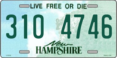 NH license plate 3104746