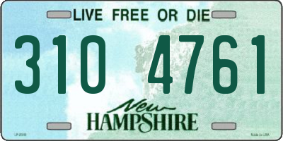 NH license plate 3104761