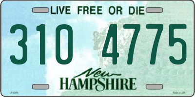 NH license plate 3104775