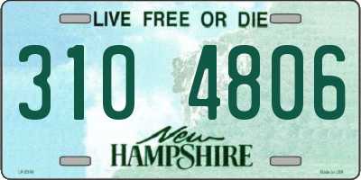 NH license plate 3104806