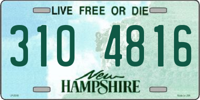 NH license plate 3104816