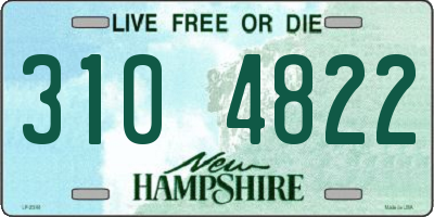 NH license plate 3104822