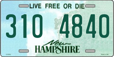 NH license plate 3104840