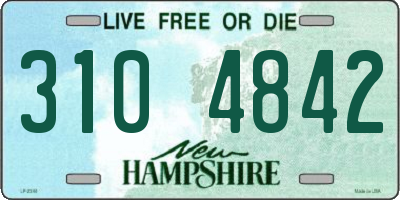 NH license plate 3104842