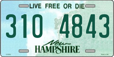 NH license plate 3104843