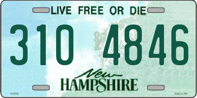 NH license plate 3104846