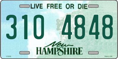 NH license plate 3104848