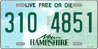 NH license plate 3104851