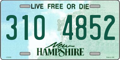 NH license plate 3104852