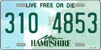 NH license plate 3104853