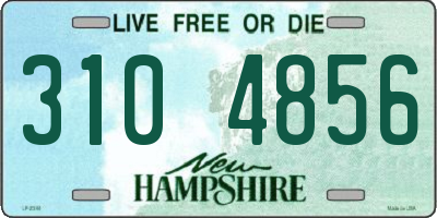 NH license plate 3104856