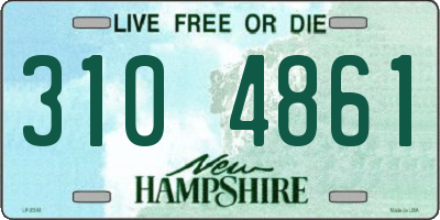 NH license plate 3104861