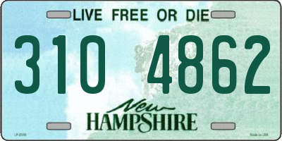 NH license plate 3104862