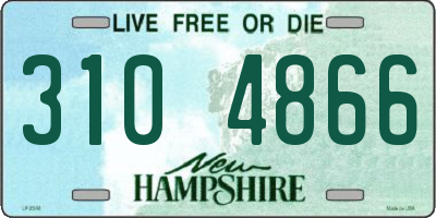 NH license plate 3104866