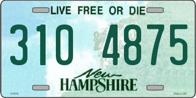 NH license plate 3104875
