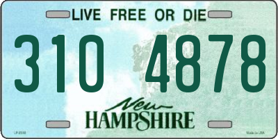 NH license plate 3104878