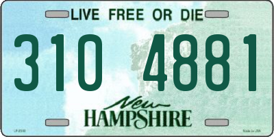 NH license plate 3104881