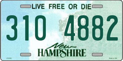 NH license plate 3104882