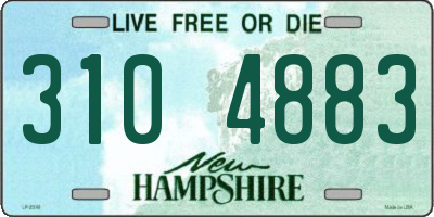 NH license plate 3104883
