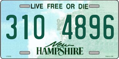NH license plate 3104896