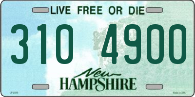 NH license plate 3104900