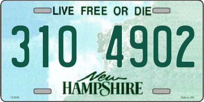 NH license plate 3104902