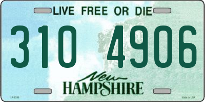 NH license plate 3104906