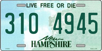 NH license plate 3104945