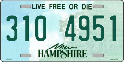 NH license plate 3104951