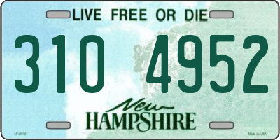NH license plate 3104952