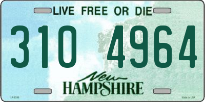NH license plate 3104964