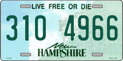 NH license plate 3104966