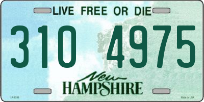 NH license plate 3104975