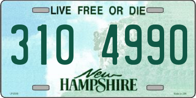 NH license plate 3104990