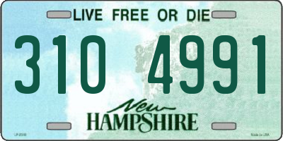 NH license plate 3104991