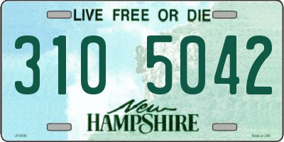 NH license plate 3105042