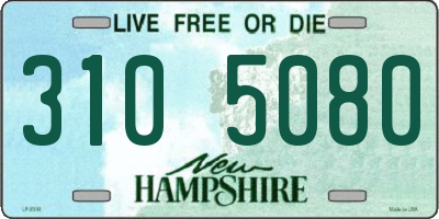 NH license plate 3105080