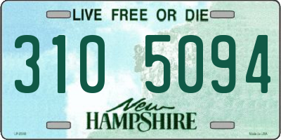 NH license plate 3105094